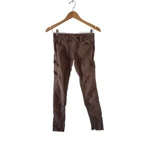 Topshop Brown Moto Skinny Pants Size 4